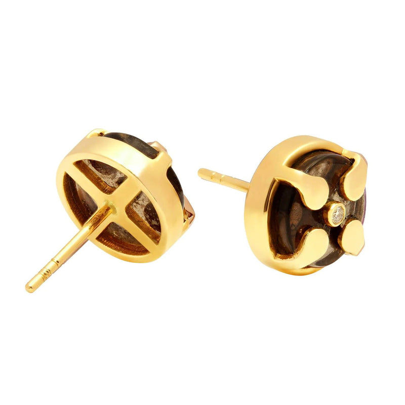 Smoky Quartz Signature Earrings - L'Atelier Global