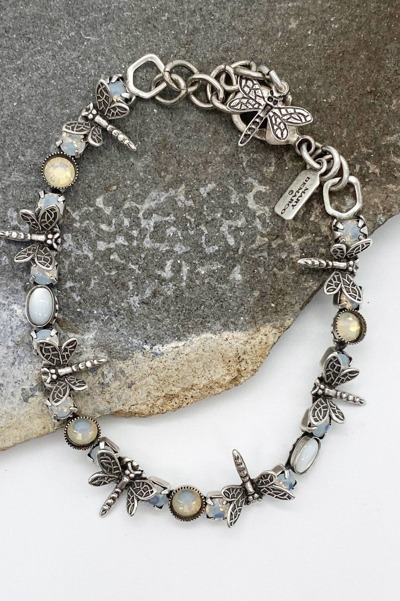 Spreads Your Wings Dragonfly Mother of Pearl Bracelet - L'Atelier Global