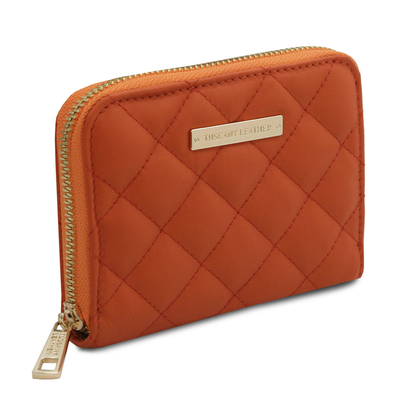Teti Exclusive Zip Around Soft Italian Leather Wallet - L'Atelier Global