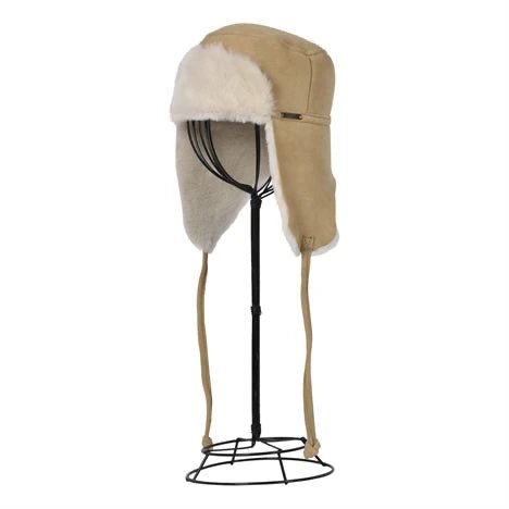 Tie Trapper Sheepskin Ear Flap Hat in Canella White - L'Atelier Global