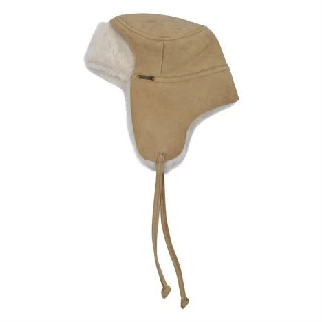 Tie Trapper Sheepskin Ear Flap Hat in Canella White - L'Atelier Global