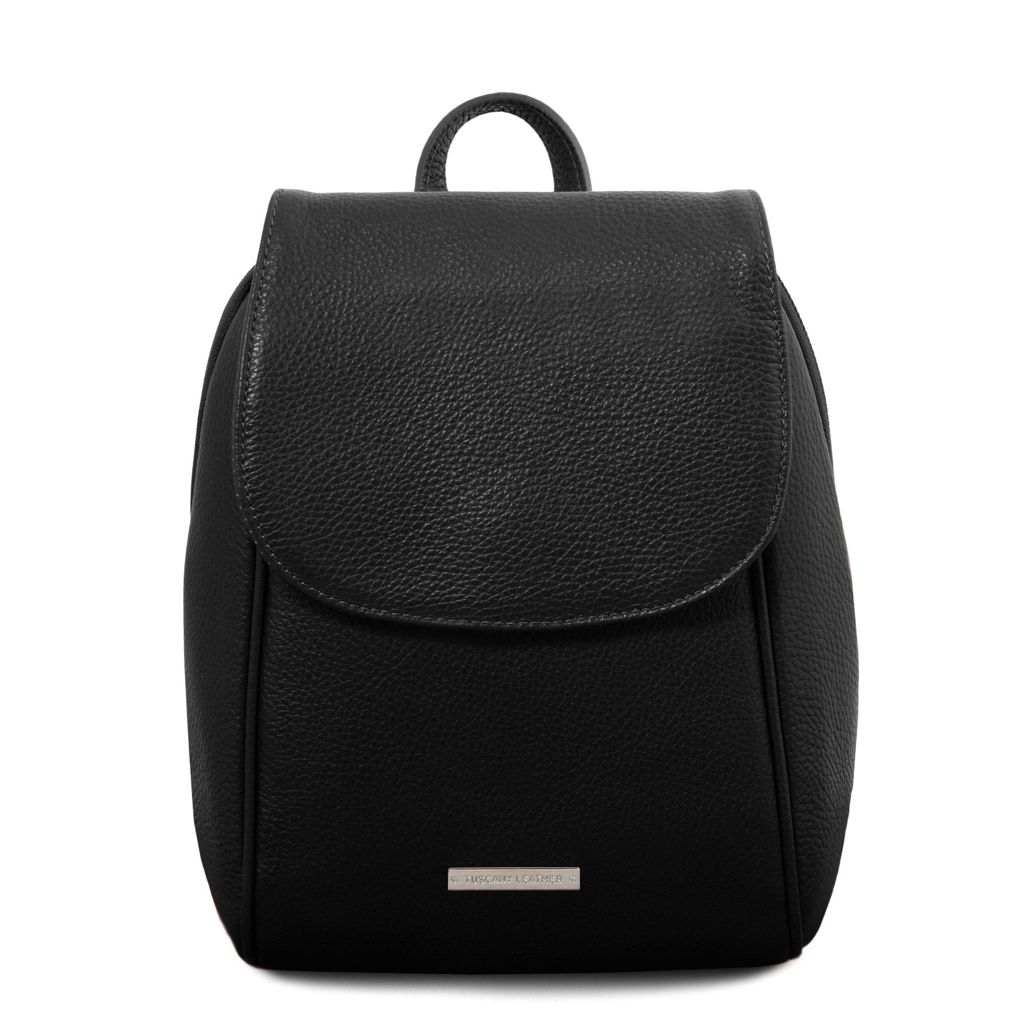 TL Bag Soft Leather Backpack Black