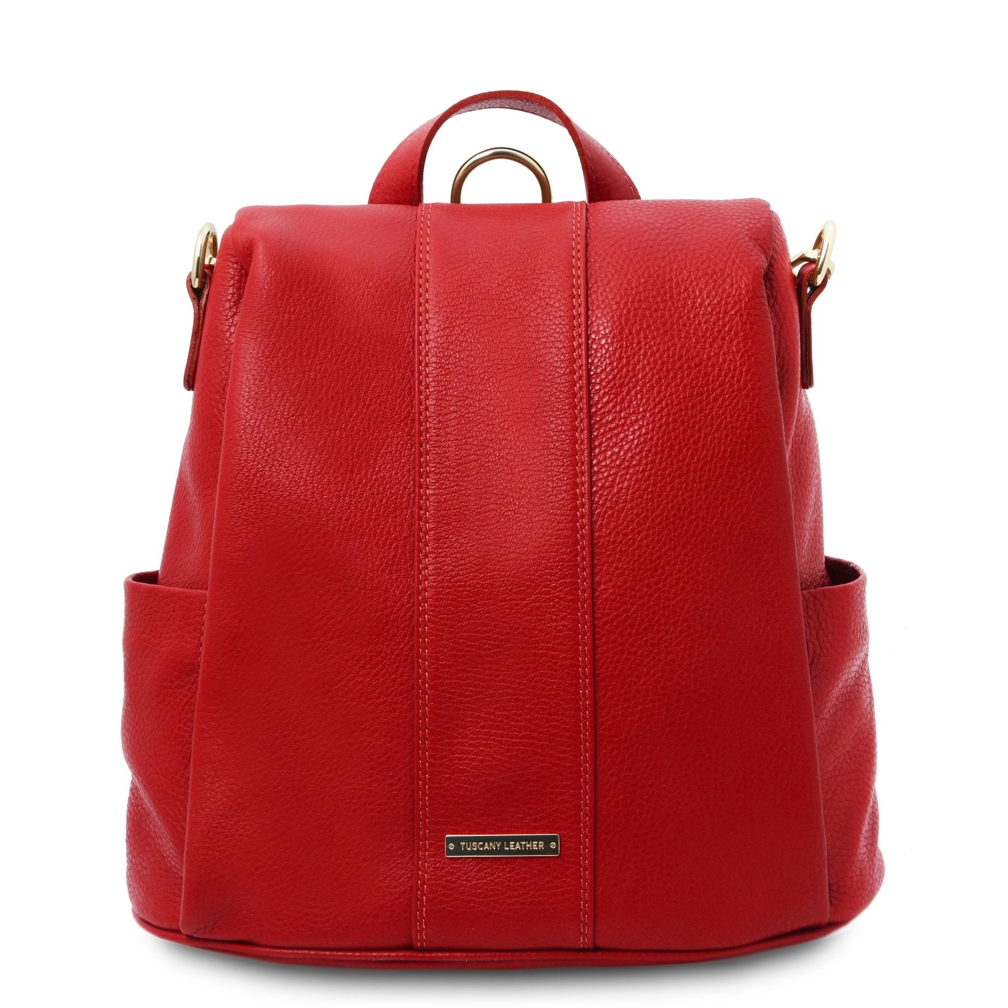 buy soft leather backpack Soft leather backpack Lipstick Red