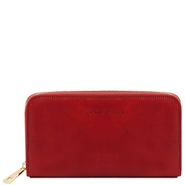 Double zip accordion wallet on sale