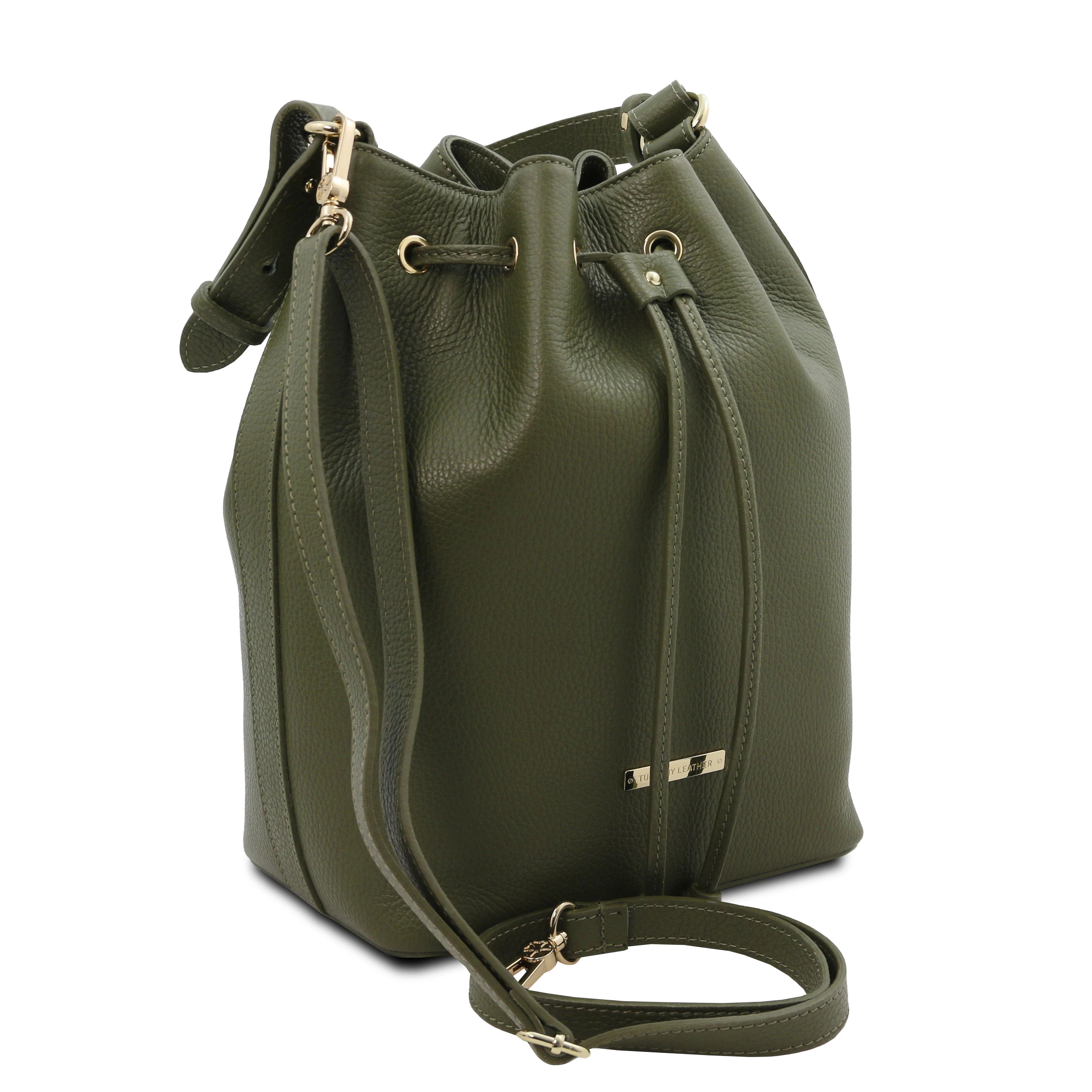 TL Italian Vegetable Tanned Leather Bucket Bag - L'Atelier Global