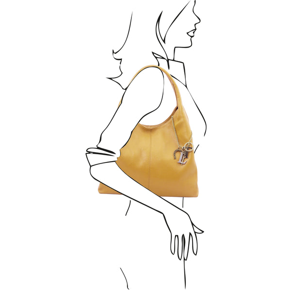 TL Keyluck Soft Italian Leather Shoulder Bag - L'Atelier Global