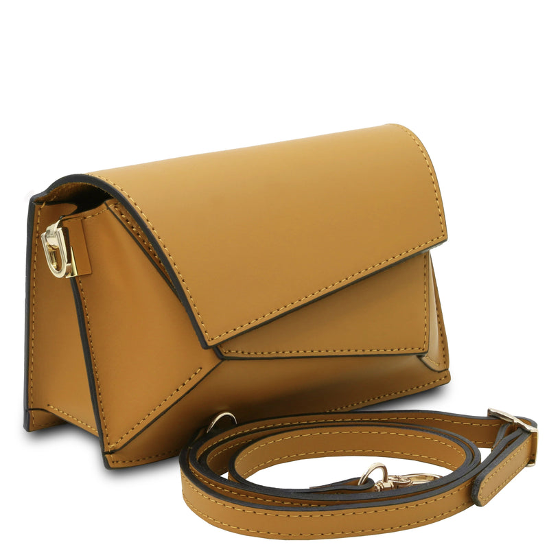 TL Leather Assymetrical Shoulder Bag - L'Atelier Global