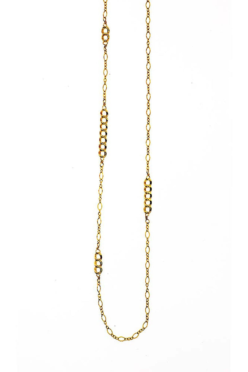 Trace Trio Curb Chain Necklace - L'Atelier Global