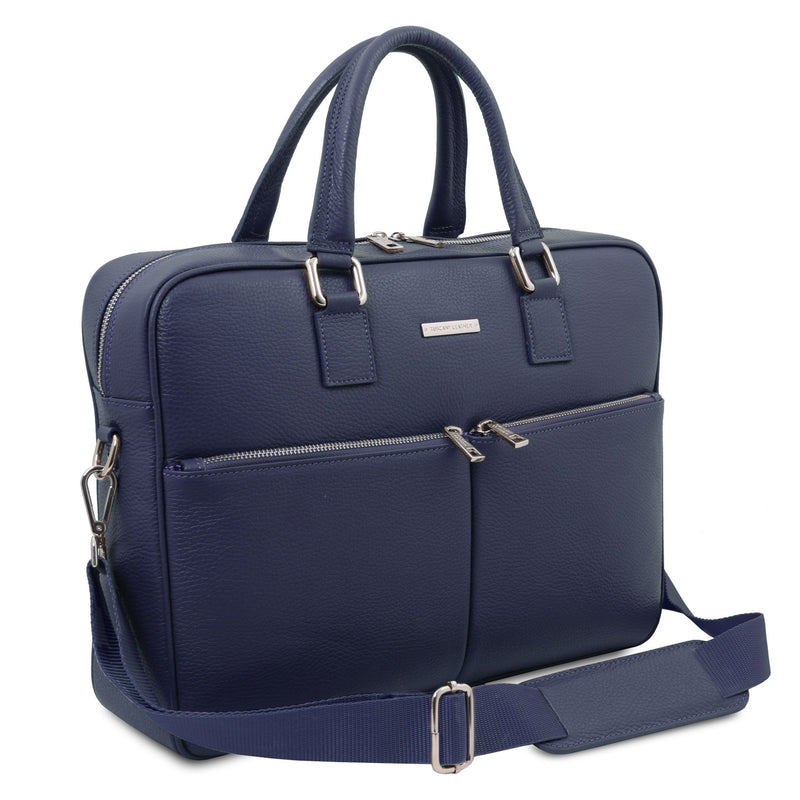 Treviso Leather Laptop Briefcase - L'Atelier Global