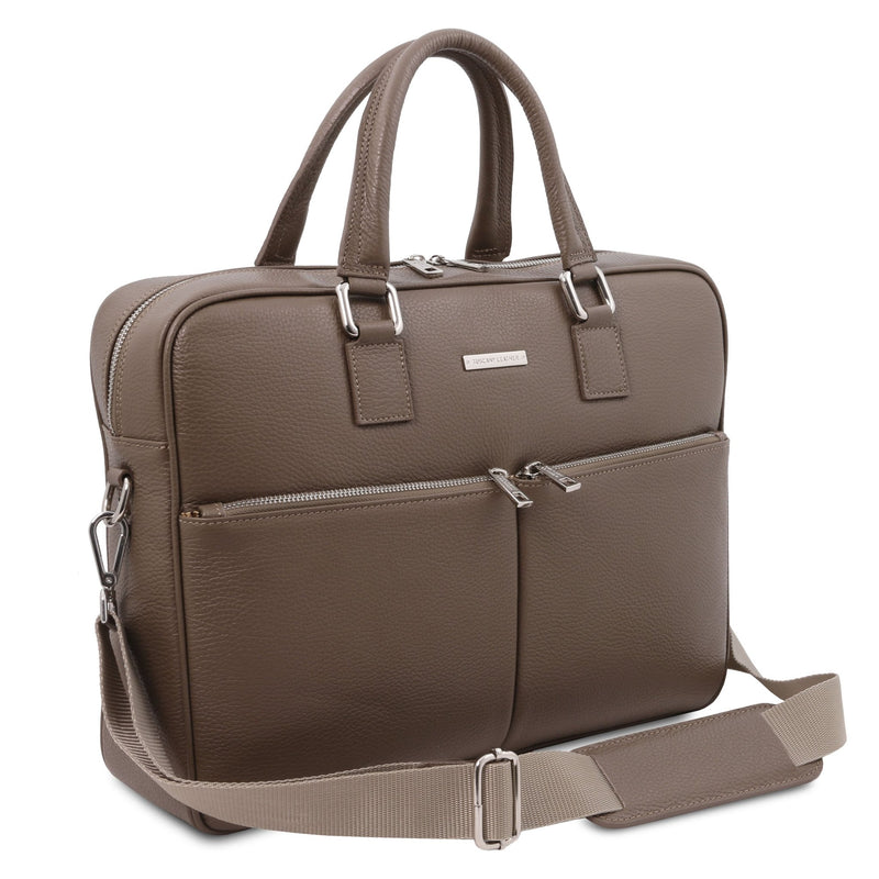 Treviso Leather Laptop Briefcase - L'Atelier Global