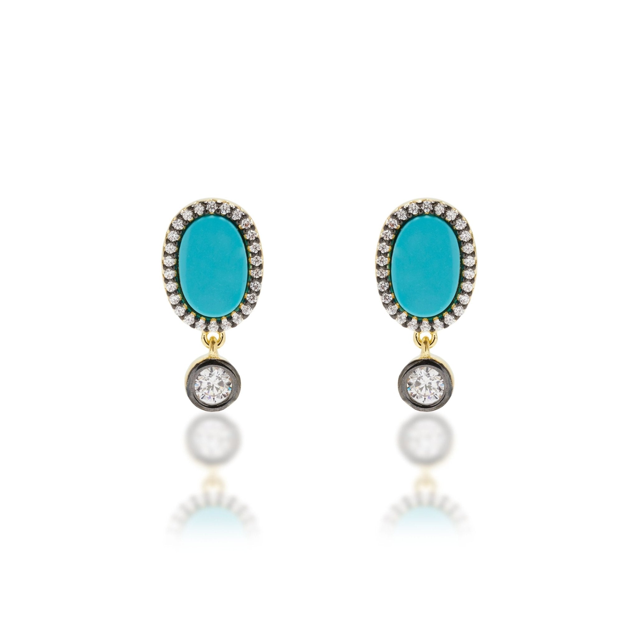 Turquoise Drop Earrings - L'Atelier Global