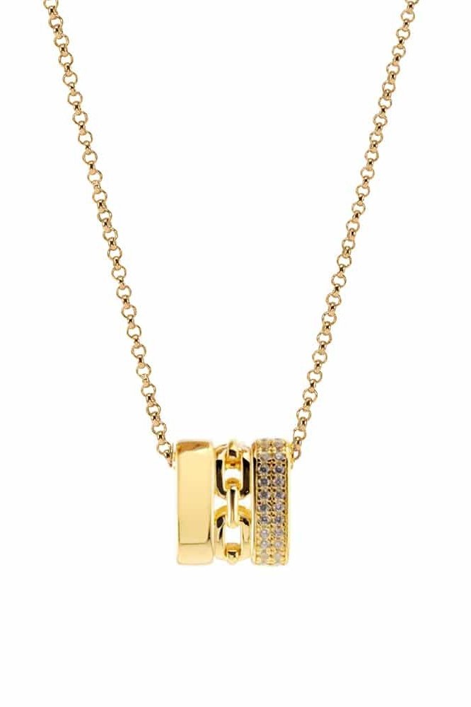 Yvelines Gold Vermeil White Zirconium Necklace - L'Atelier Global